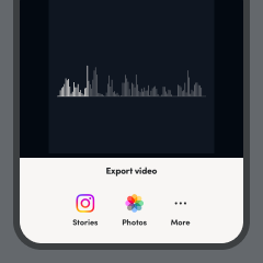 Export video for social media